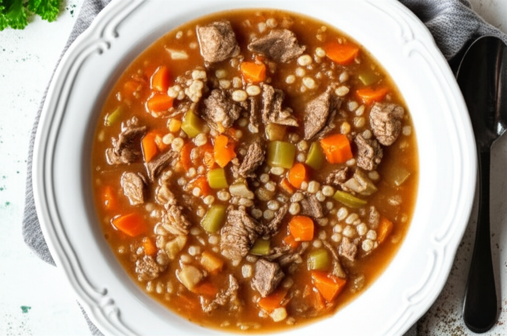 Beef Barley Soup image