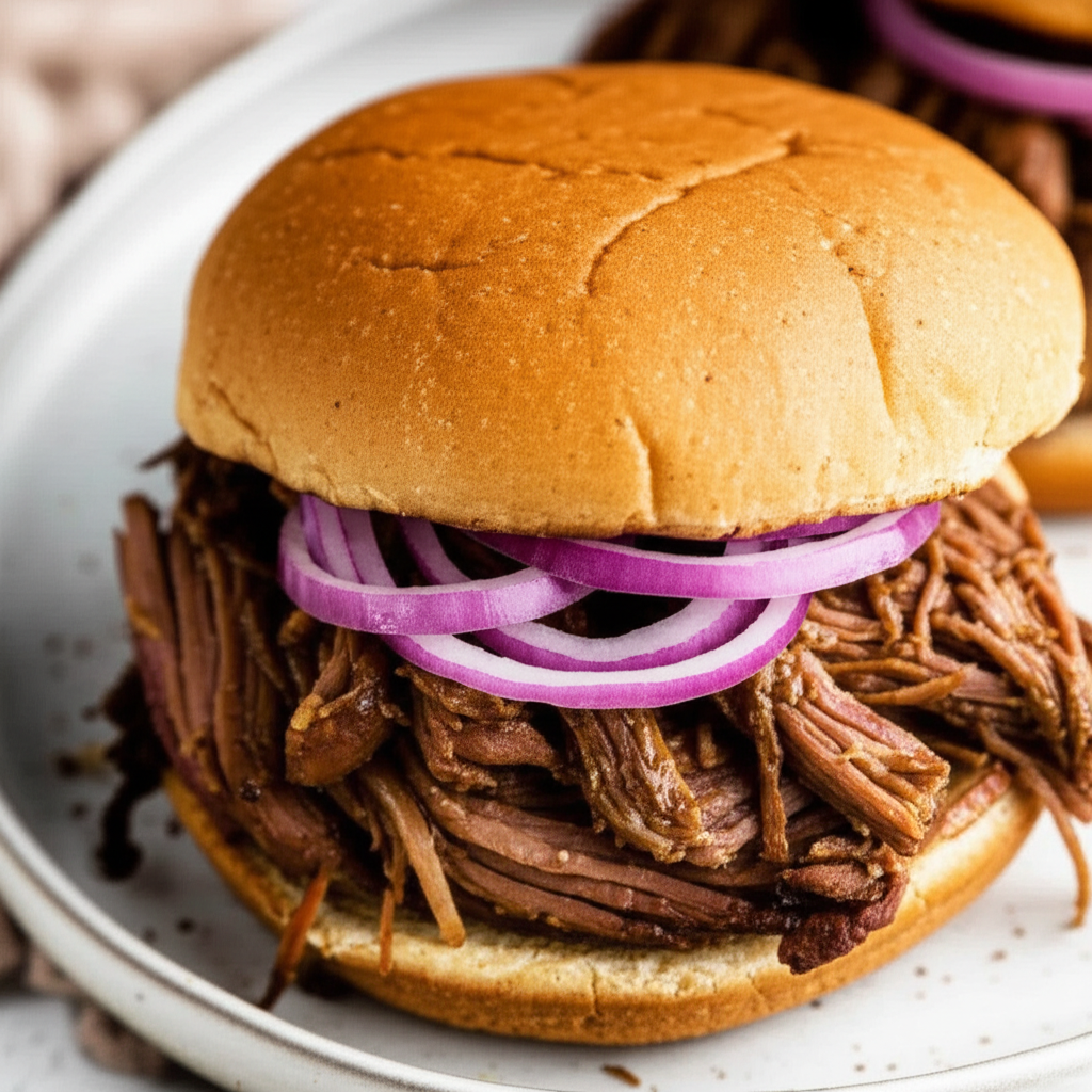 Beef Bbq Sandwich Clean Eating image