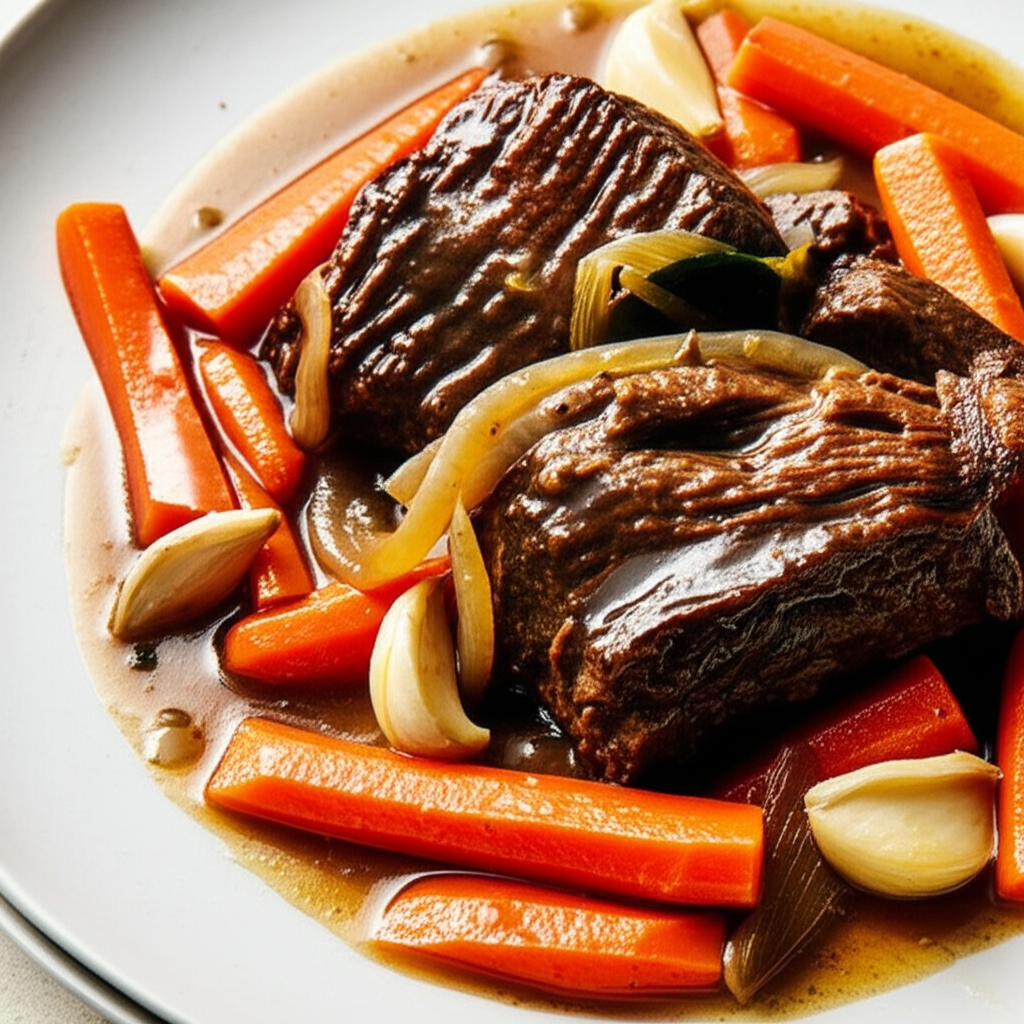 Beef Braised In Sweet White Wine image