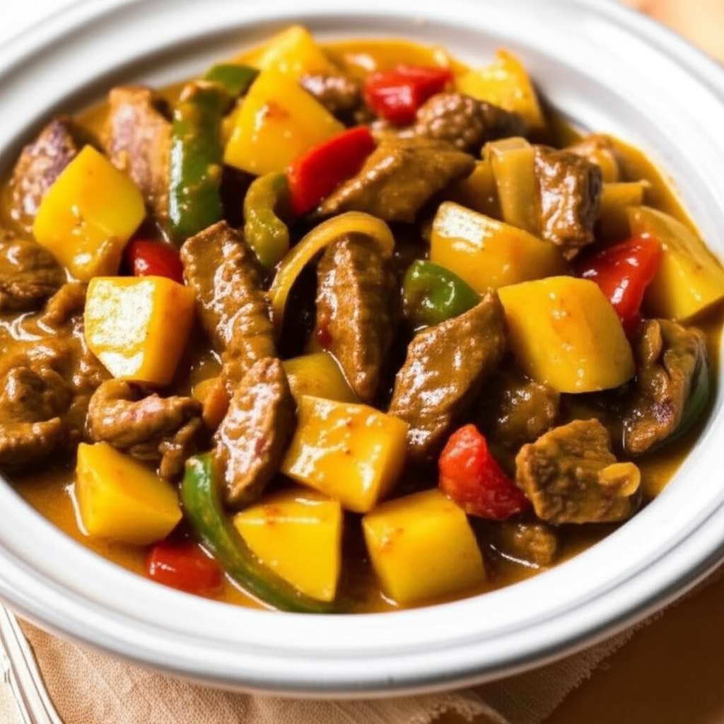 Beef Curry And Potatoes image