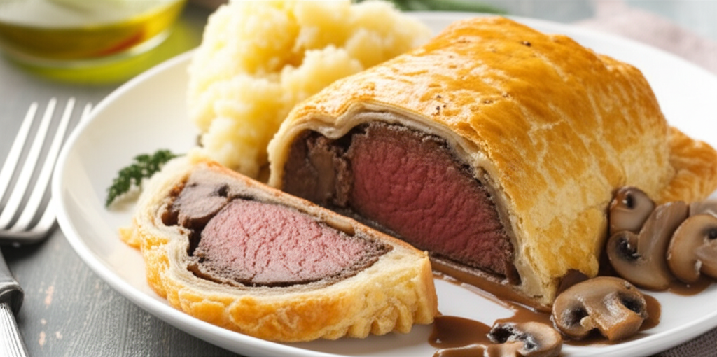 Beef En Croute With Marsala Sauce image