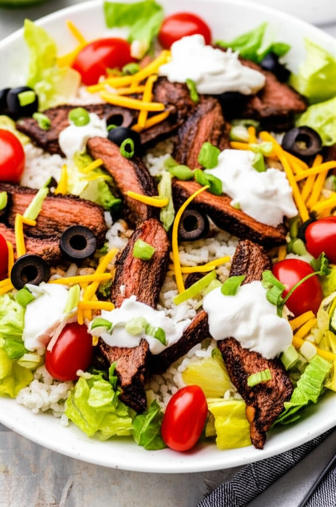 Beef Fajita Rice Salad image