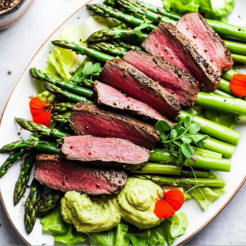 Beef Fillet And Asparagus Salad image