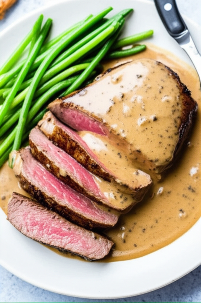 Beef Fillet With Irish Whiskey And Cream Pan Sauce image
