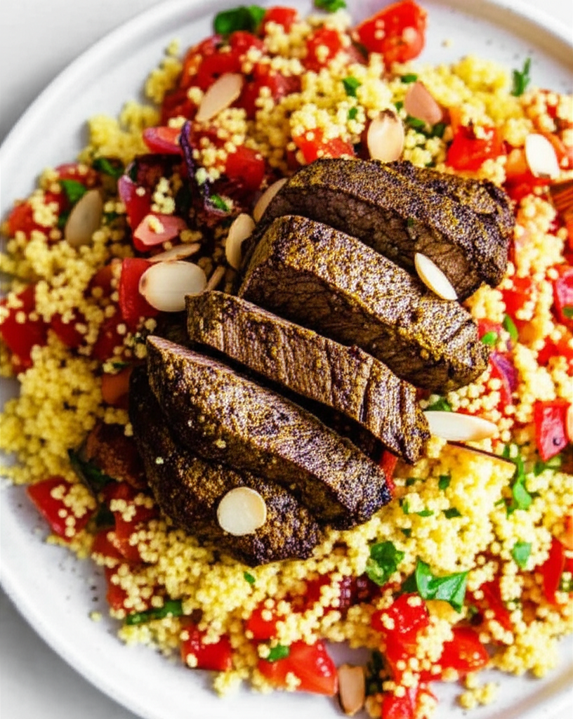 Beef Fillets With Moroccan Couscous image