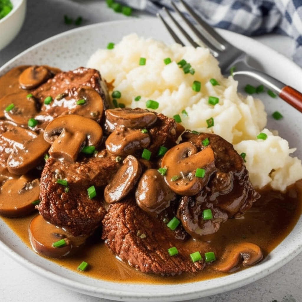 Beef Fillets With Portabella Sauce image