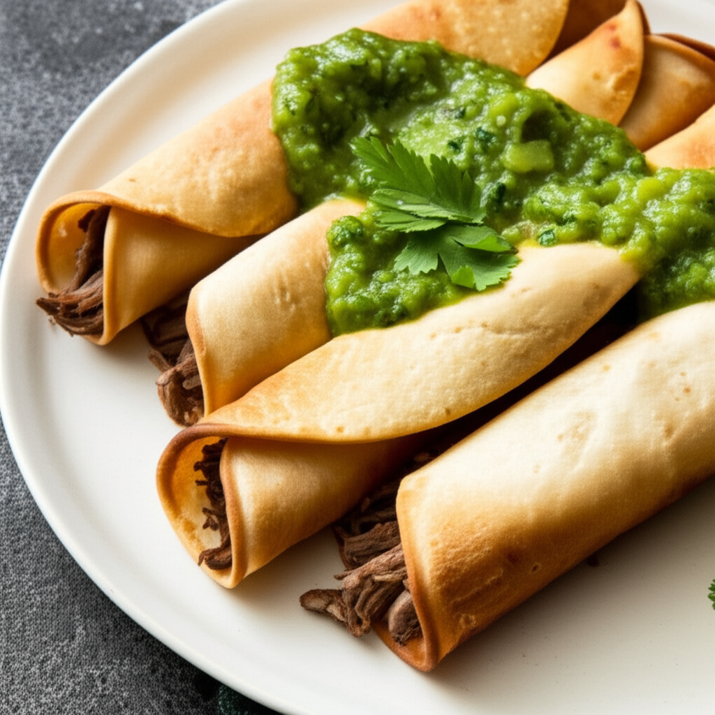 Beef Flautas image