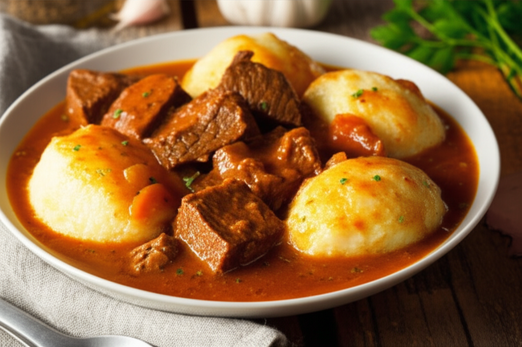 Beef Goulash With Light Czech Dumplings image