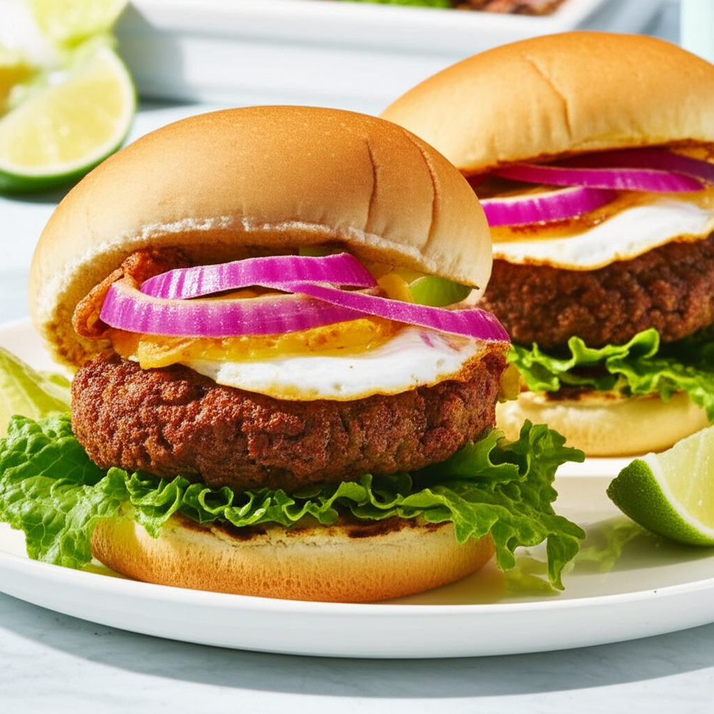 Beef Jerk Burgers Caribbean image