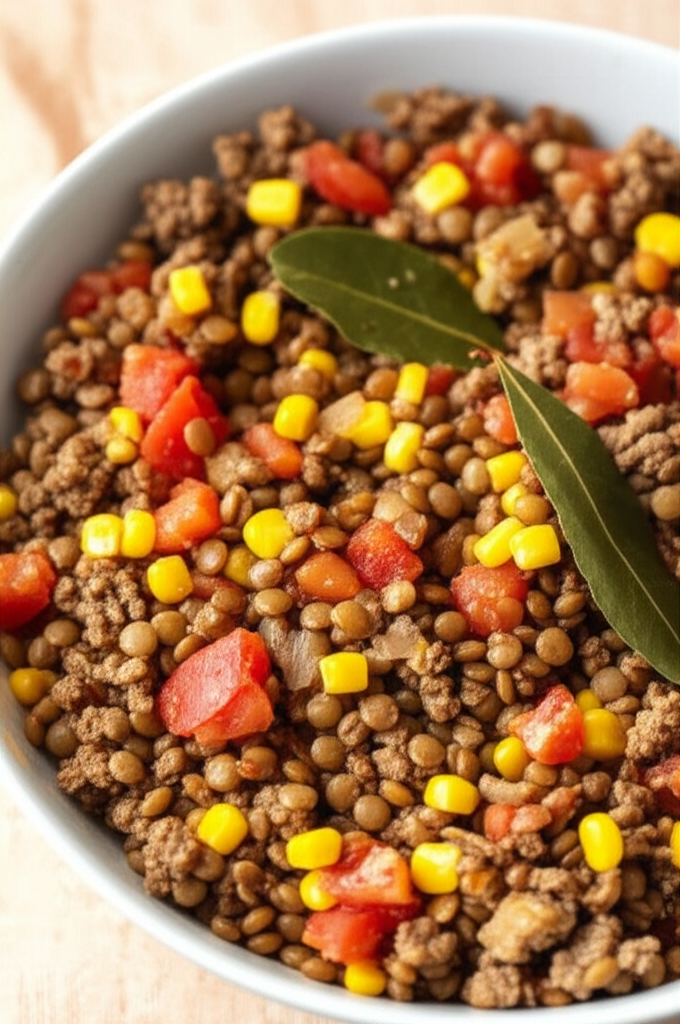 Beef Lentil Skillet image