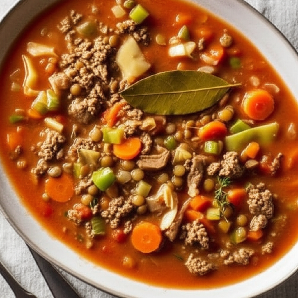 Beef Lentil Soup image