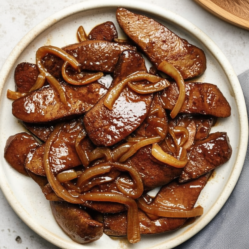 Beef Liver And Onions Marinated image