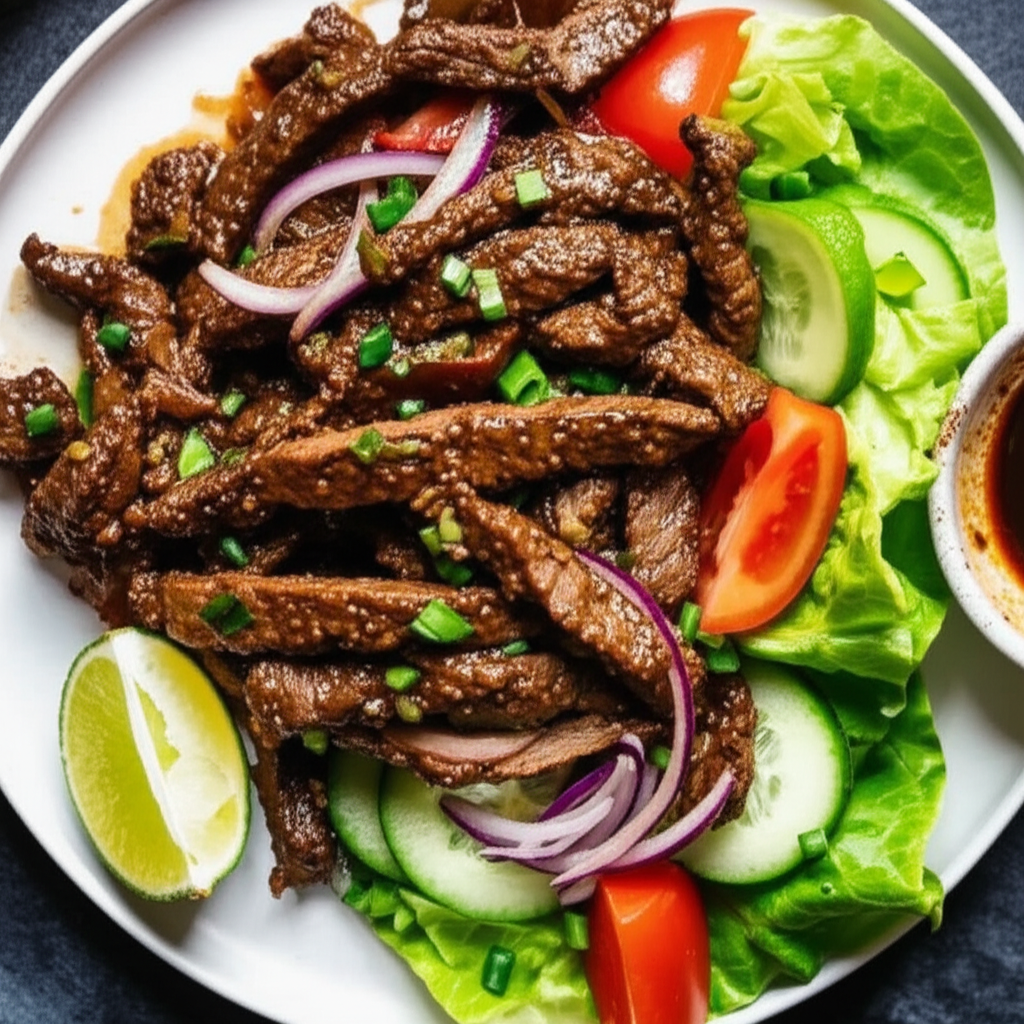 Beef Lok Lak Cambodian Recipe image