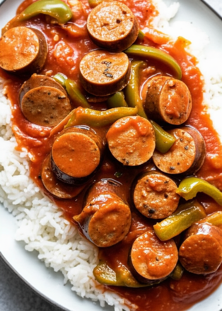 Super Easy Sausage Peppers image