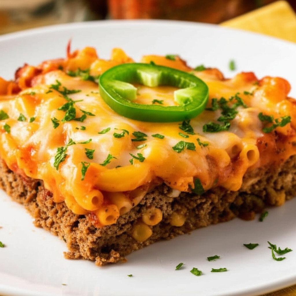 Beef Macaroni Pizza image