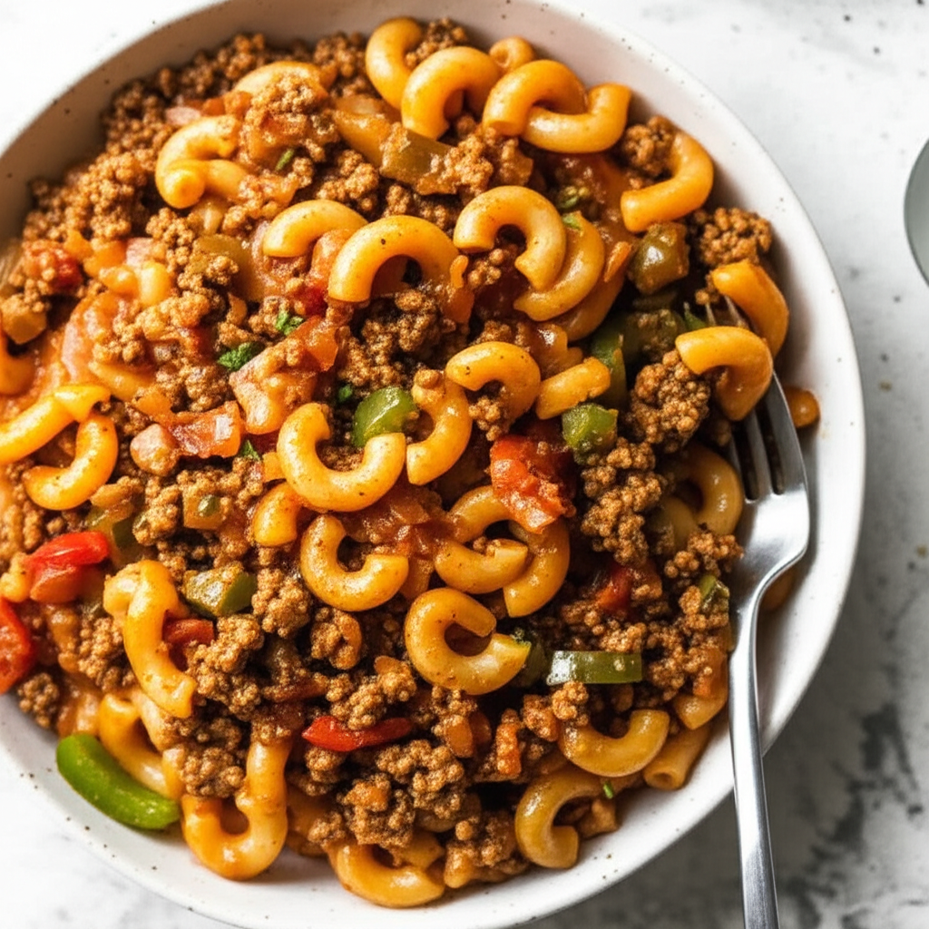 Beef Macaroni Skillet image