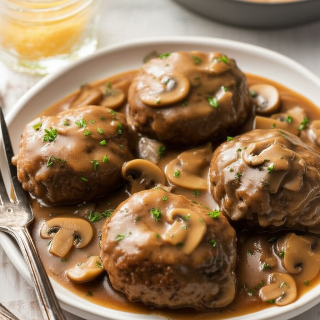 Beef Patties In Gravy image