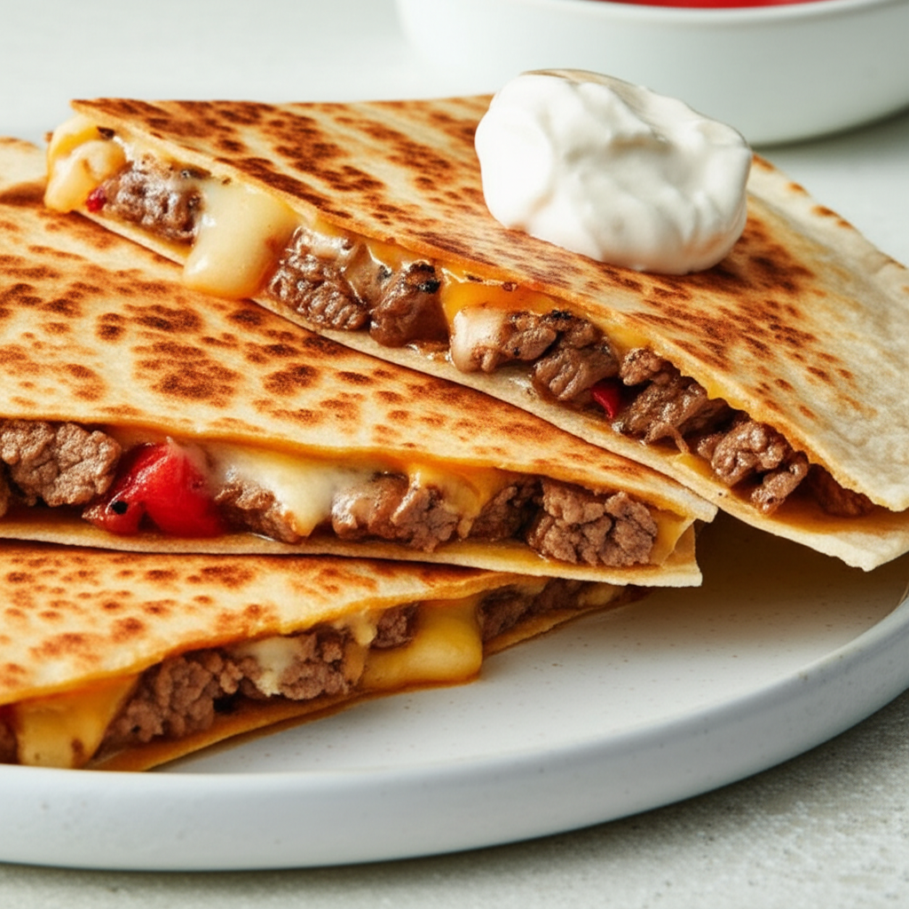 Beef Pepper Jack Quesadillas image