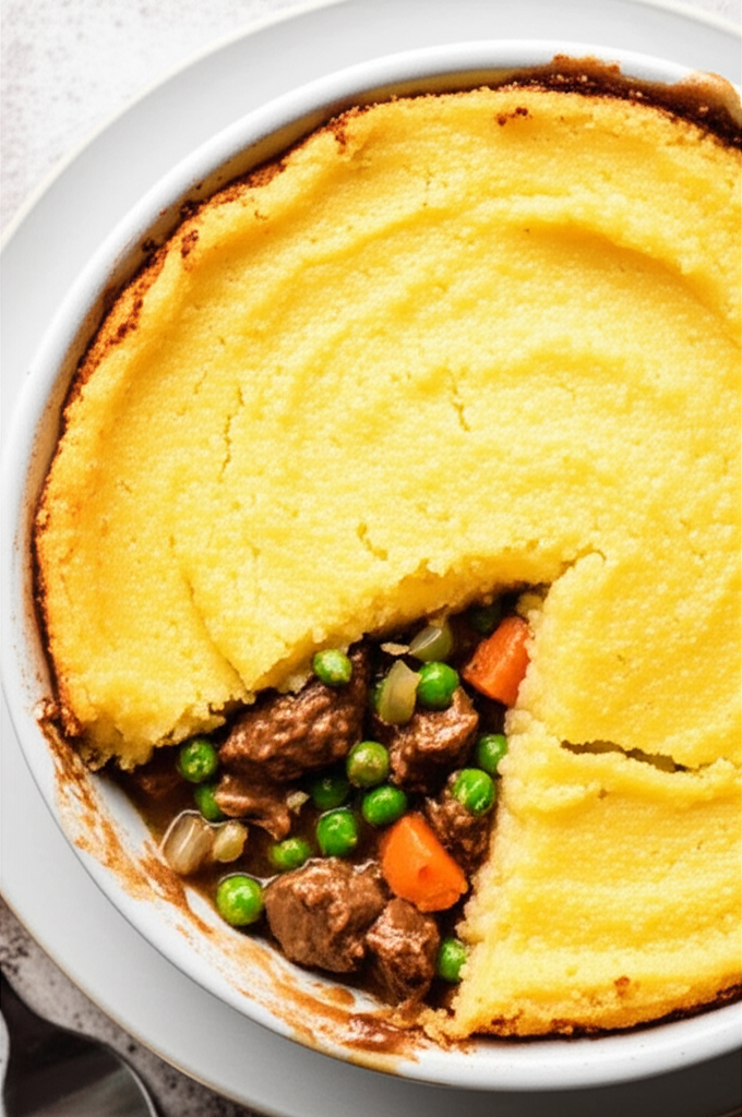 Beef Pot Pie With Polenta Crust image