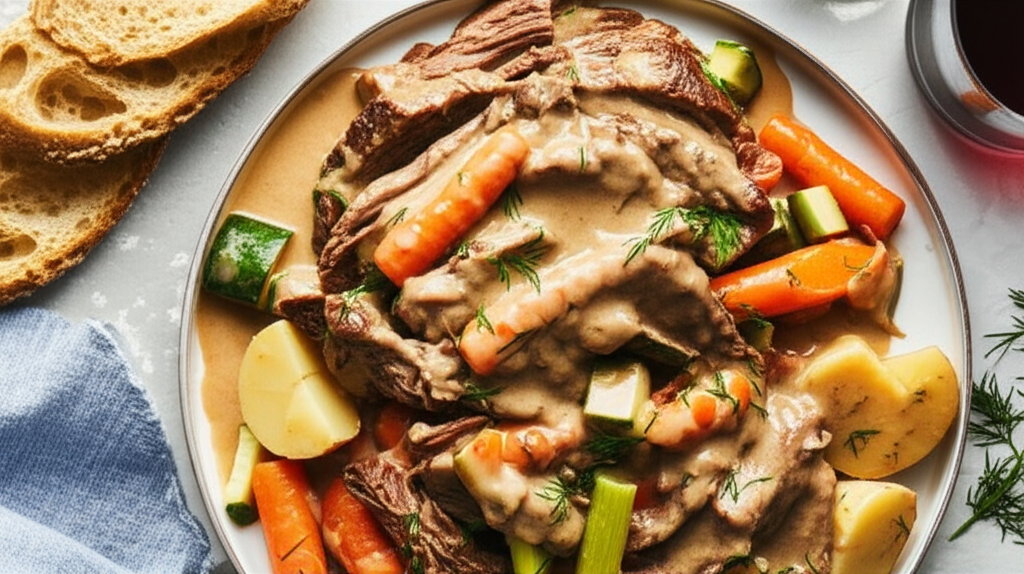 Beef Pot Roast With Sour Cream Gravy image