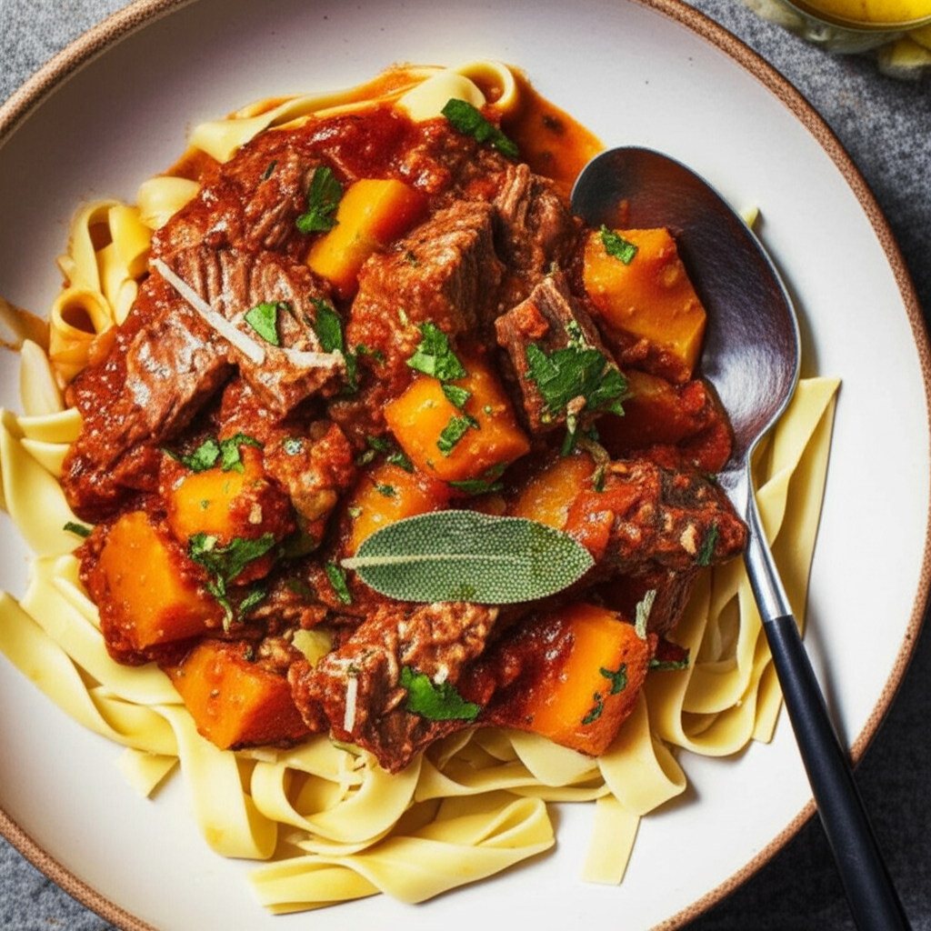 Beef Ragu With Pumpkin And Sage image