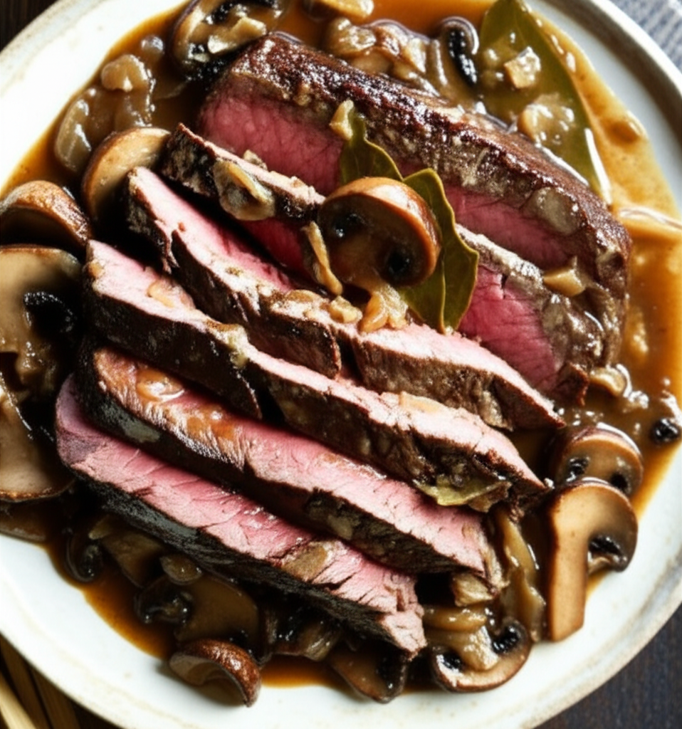 Beef Roast With Portabella Mushrooms image