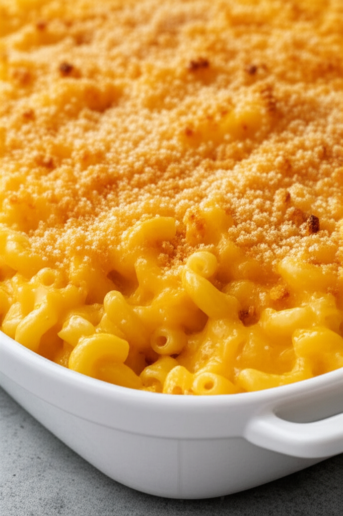 A Simple Baked Macaroni And Cheese image