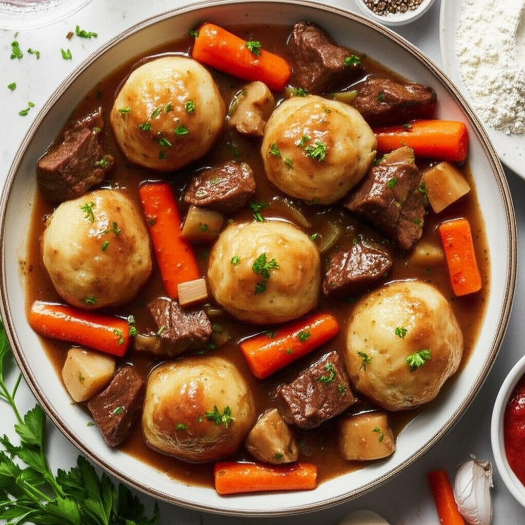 Beef Stew And Dumplings image