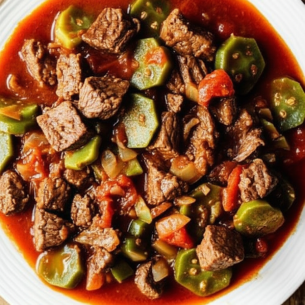 Beef Stew With Cactus Carne Guisada Con Nopalitos image