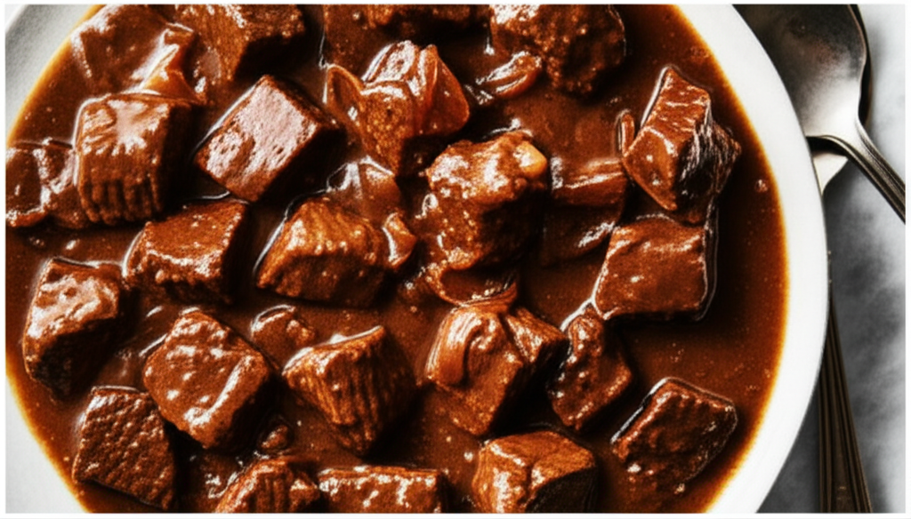 Beef Stew With Caramelized Onions And Red Wine image