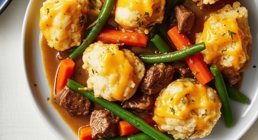 Beef Stew With Cheddar Dumplings image