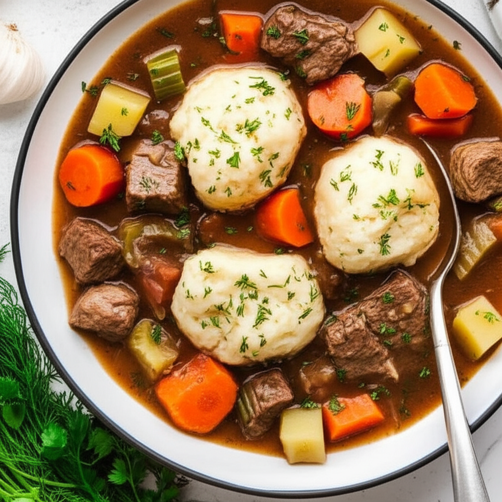 Beef Stew With Dilly Dumplings image