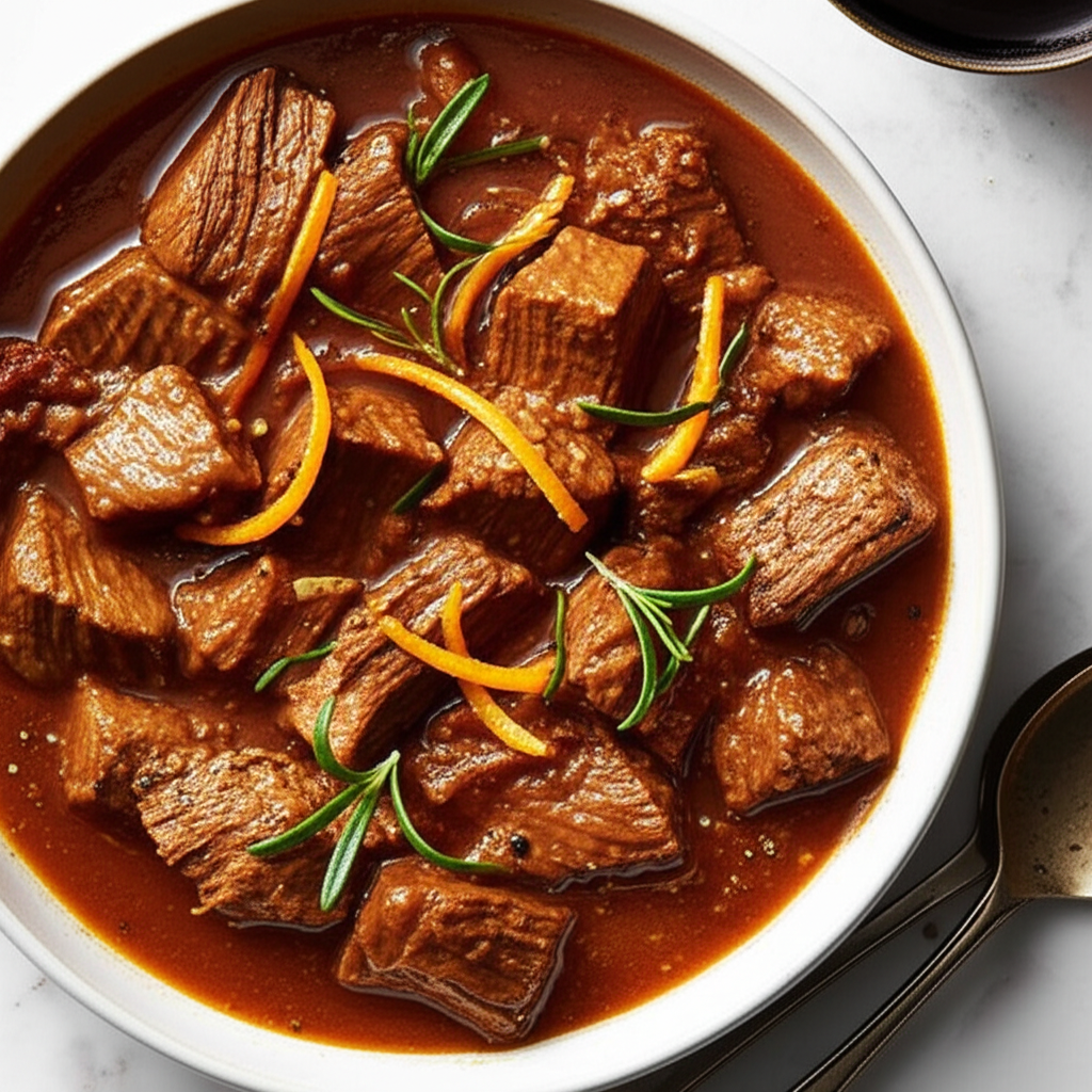 Beef Stew With Orange And Rosemary image