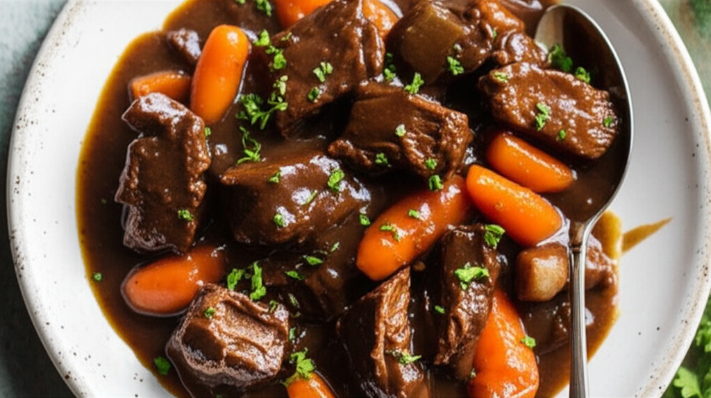 Beef Stew With Red Wine And Hoisin Sauce image