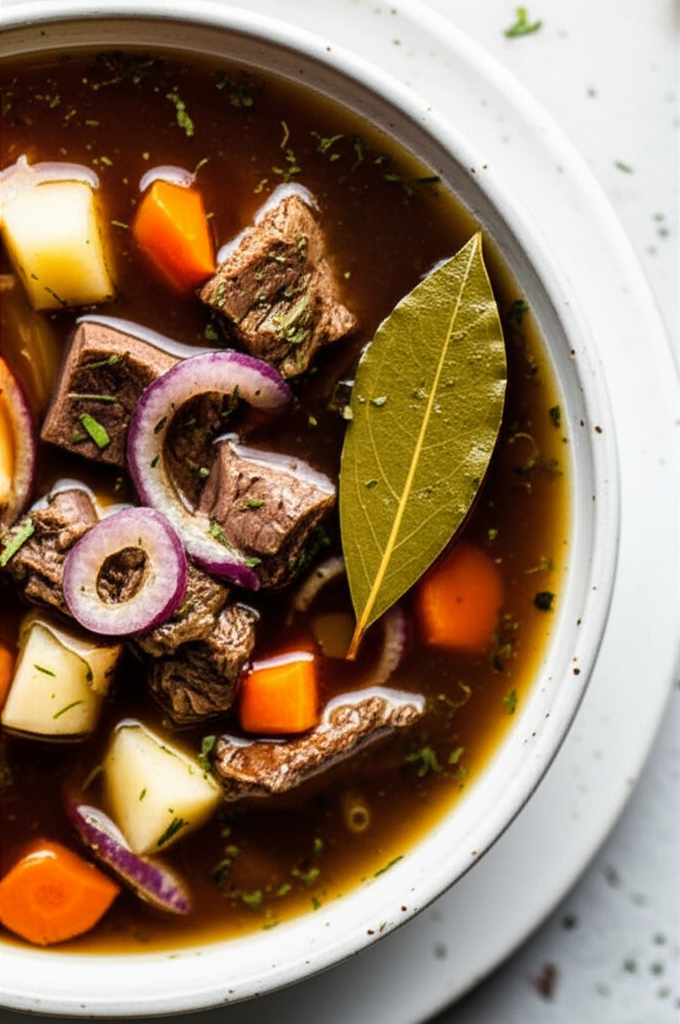 Beef Stock With Port And Veggies image