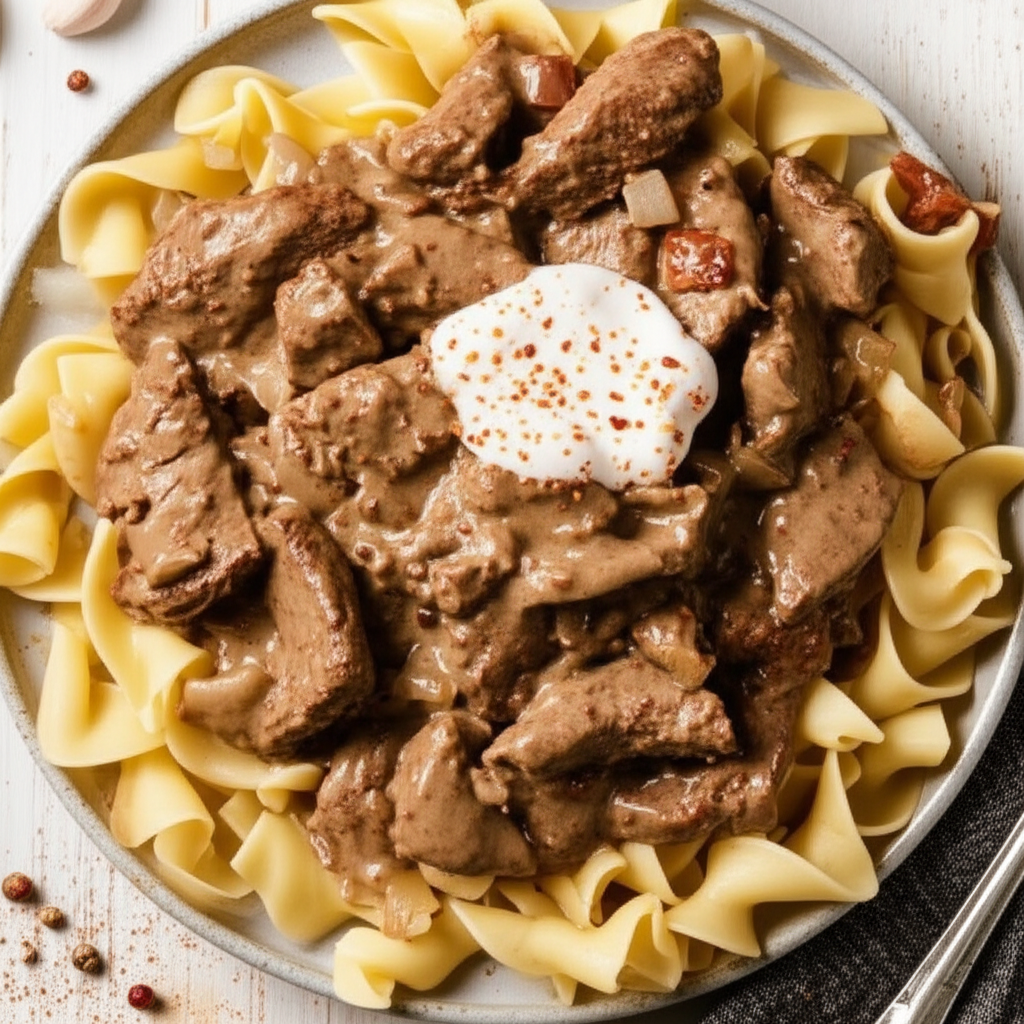 Beef Stroganoff Round Steak image