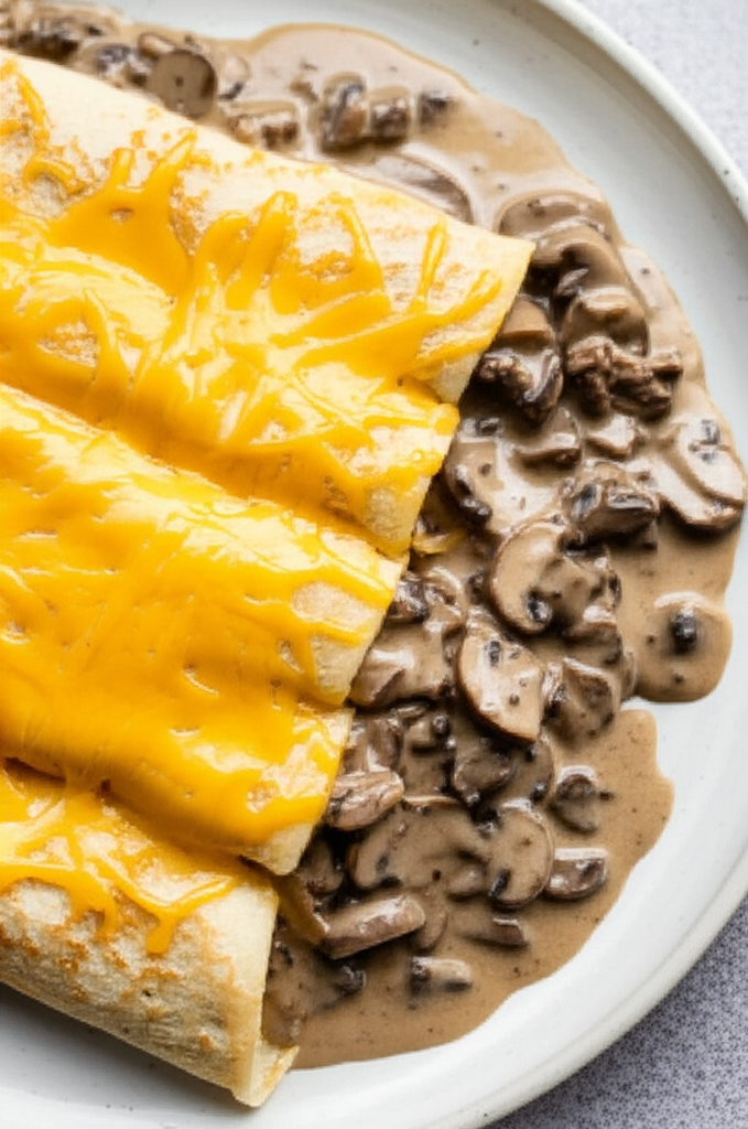 Beef Stroganoff Crepes image