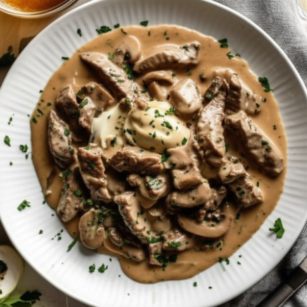 Beef Stroganoff From Cooks Illustrated image