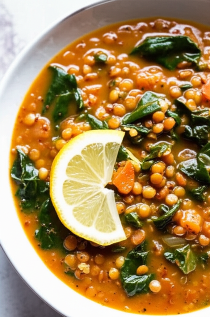 Syrian Style Lentil And Chard Soup image