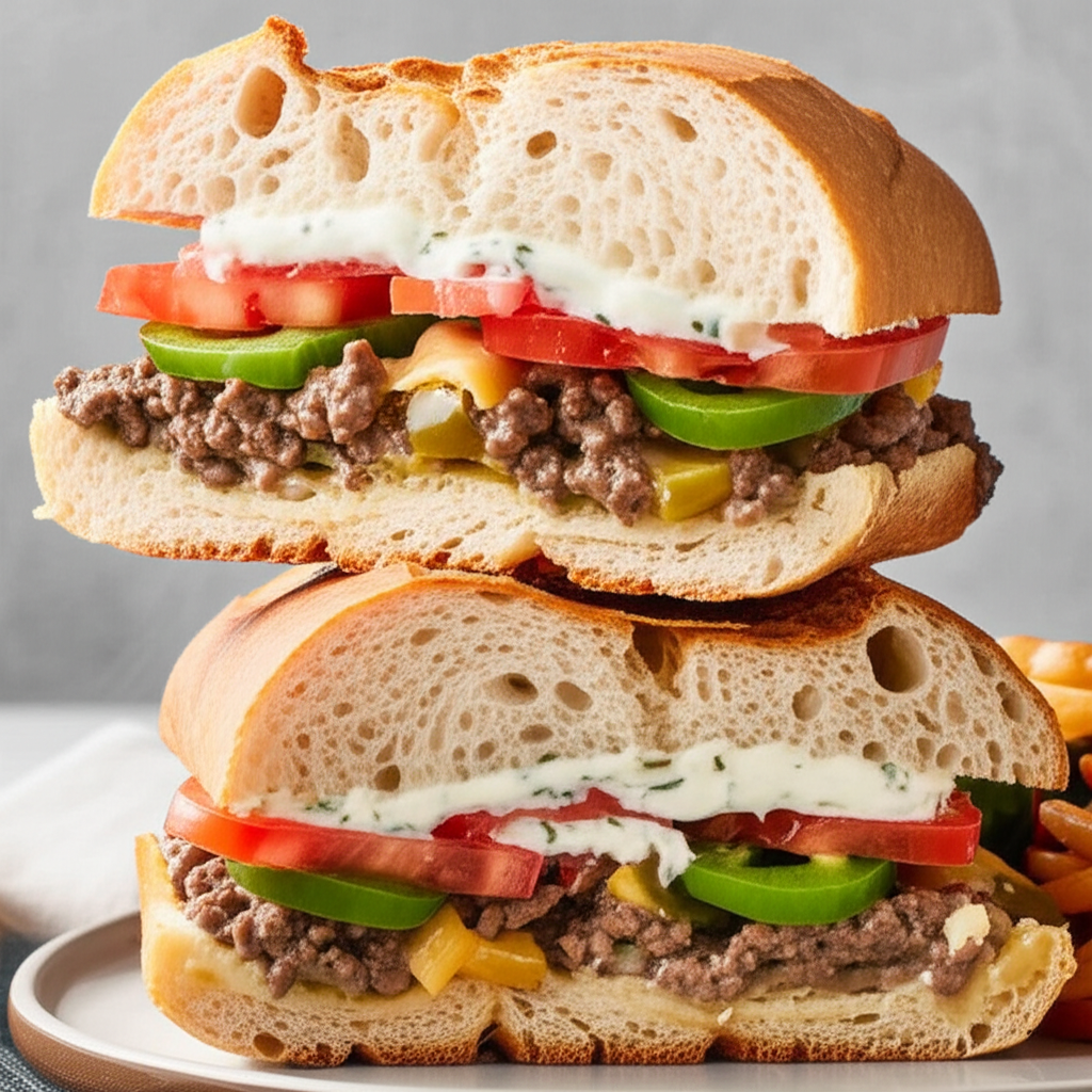 Beef Stroganoff Sandwich image