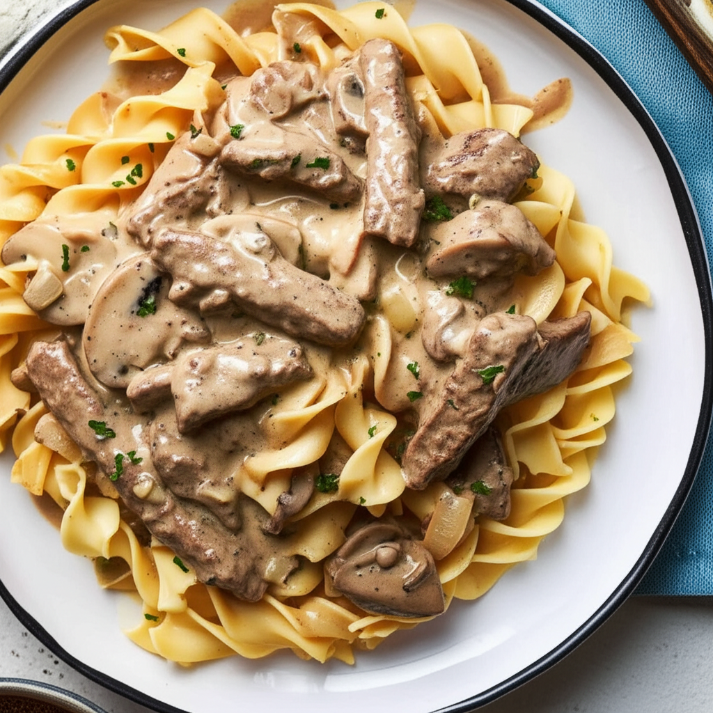 Beef Stroganoff With A Twist image