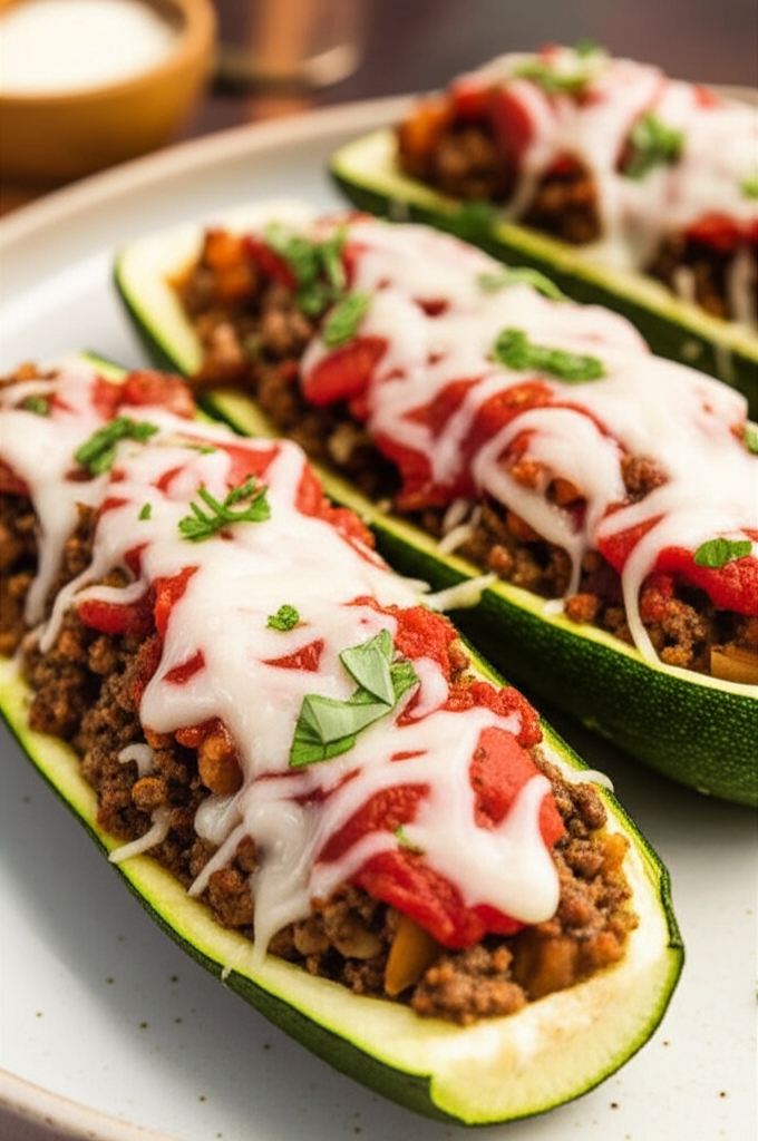 Beef Stuffed Zucchini image