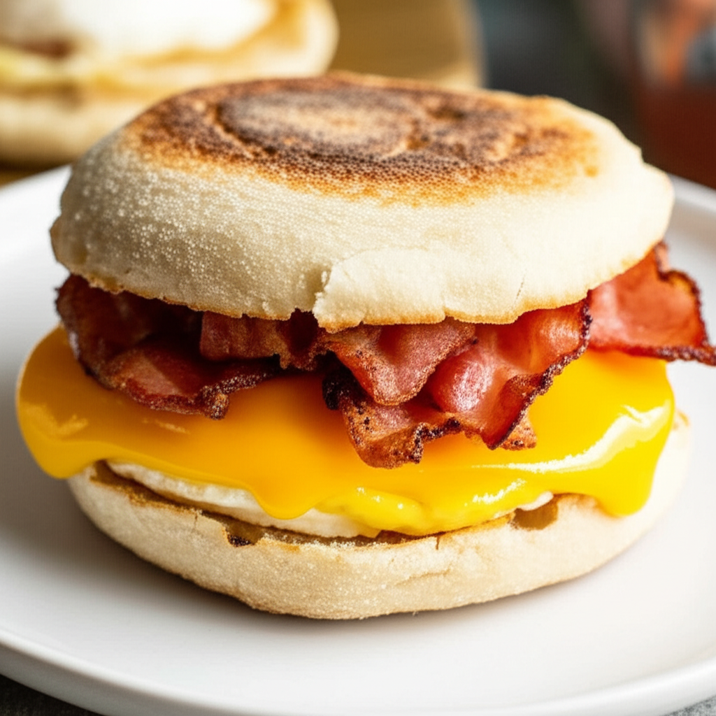 A Starving Students Bacon Egg Muffin image