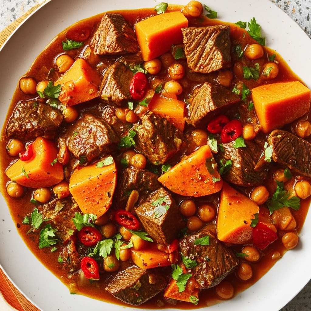 Beef Tagine With Sweet Potatoes image