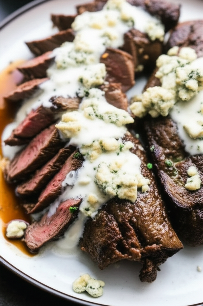 Beef Tenderloin With Blue Cheese image
