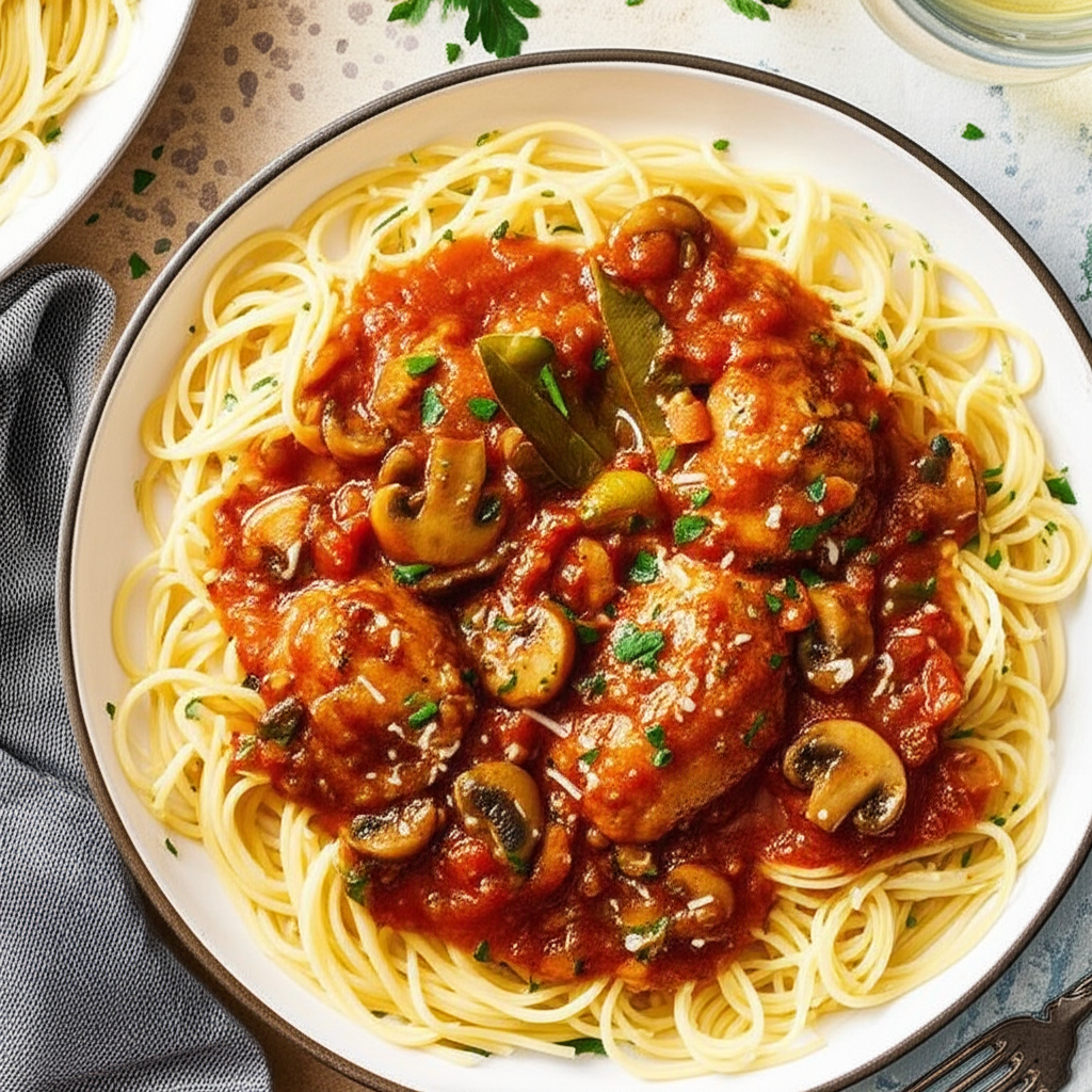 A Super Slow Cooker Chicken Cacciatore image