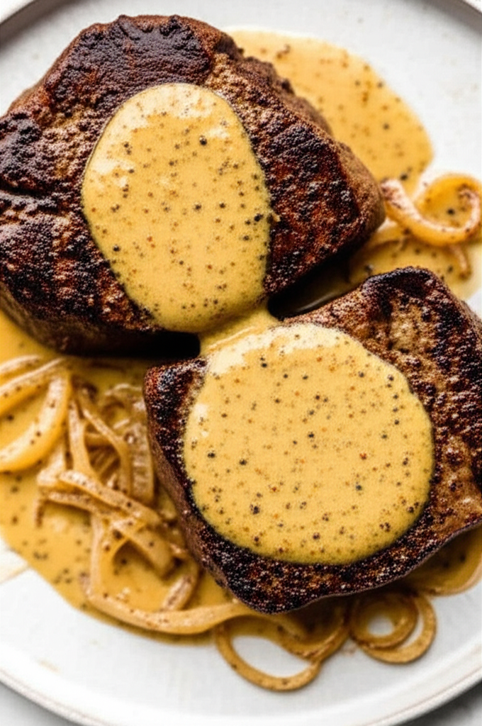 Beef Tenderloin With Mustard Sauce image