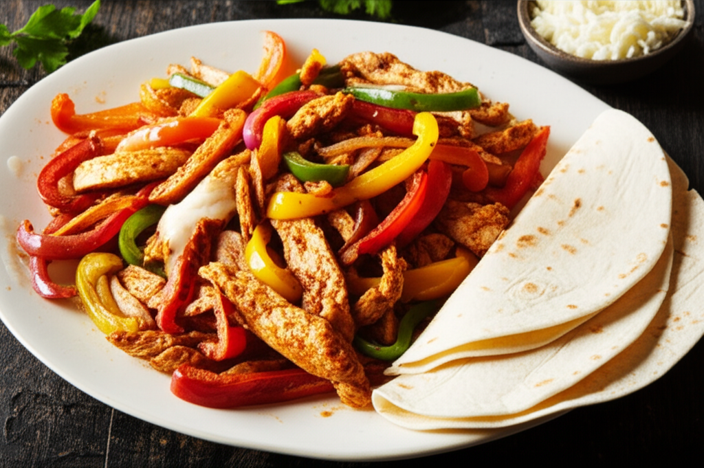 Tangy Chicken Fajitas image