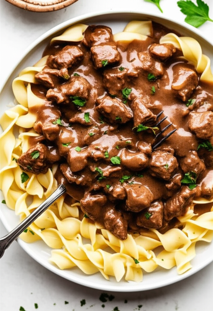 Beef Tips Noodles image