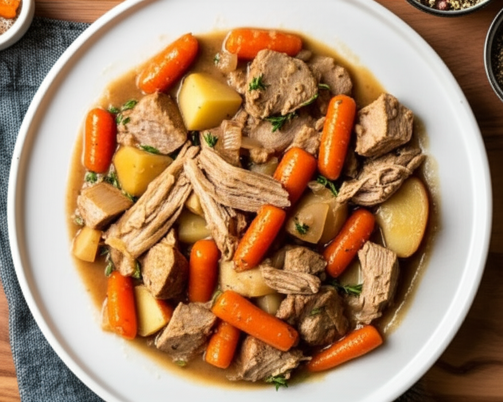 A Taste Of Fall Crock Pot Pork Stew image